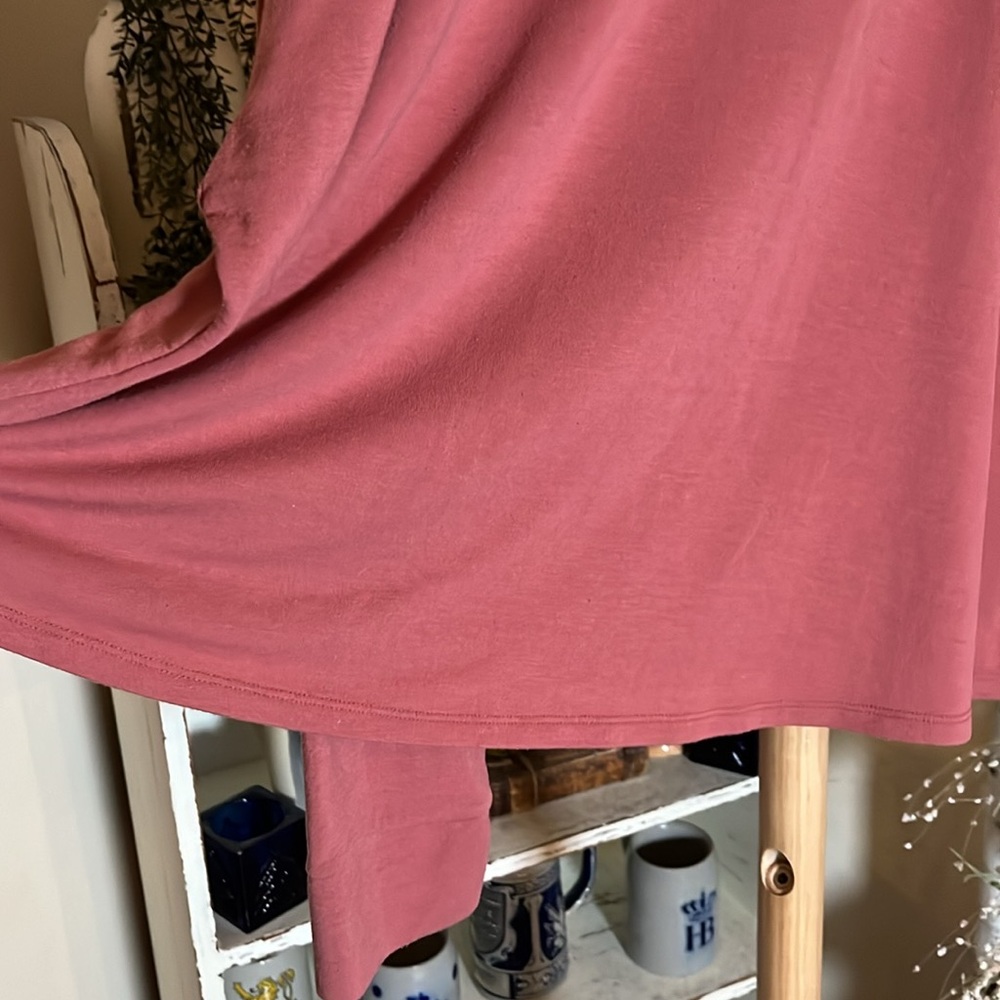 💙Adore Me 1X Terracotta lightweight, and soft hoodie. Drop shoulders. - Picture 5 of 5